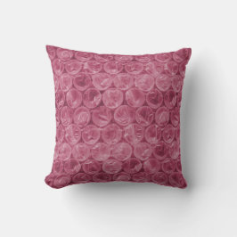 Almofada Padrão de quebra de bolha rosa