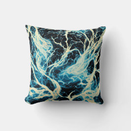 Almofada Padrão de raios da tempestade azul