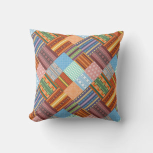 Almofada Padrão de retalhos tribal 