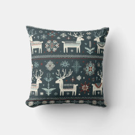 Almofada Padrão de Retrô Nórdico