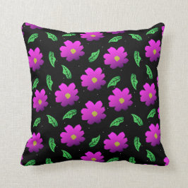 Almofada padrão de rosa 