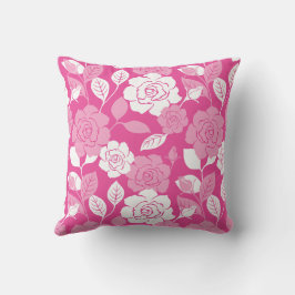 ALMOFADA PADRÃO DE ROSA (ROSA)