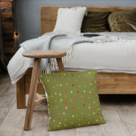 Almofada padrão de sementes de tons de terra