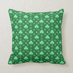 Almofada Padrão de Shamrock de sorte
