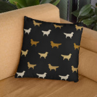 Padrão de Silhuetas de Retriever Dourado