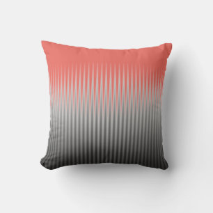 Almofada Padrão de Stripe de Salmão de Trendy na moda