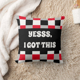 Almofada Padrão de tabuleiro de xadrez editável