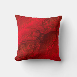 Almofada Padrão de Textura de Abstrato vermelho e preto