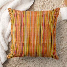Almofada padrão de textura de linha laranja