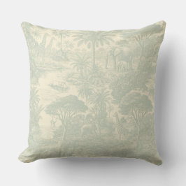 Almofada Padrão de Toalete de Selva Design Cênico Tropical