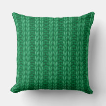 Padrão de Tricô Verde de Inverno Felpudo
