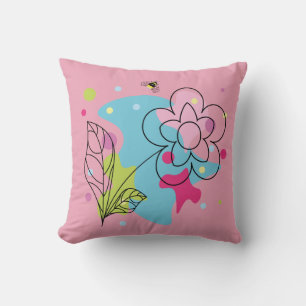 Almofada Padrão de vetor de tendência de uma flor de verão