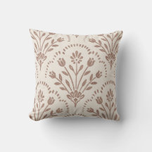Padrão de vieira floral castanho quente texturizad