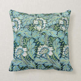 Almofada Padrão de Wallpaper Floral Vitoriano