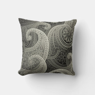 Almofada Padrão do Eterno Platinum Paisley