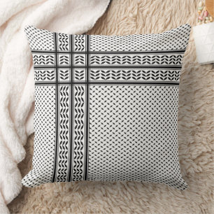 Almofada Padrão do Keffiyeh Símbolo da Resistência da Pales