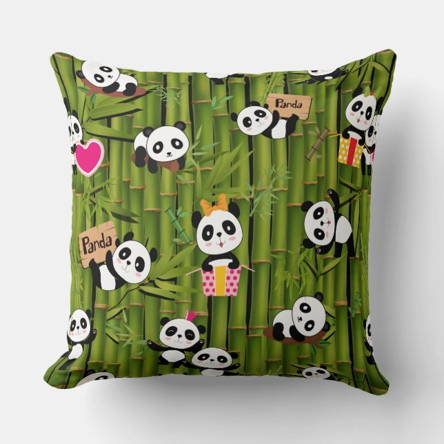 Almofada Padrão do Panda 2 (Frente)