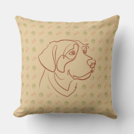 Almofada Padrão Dourado Retriever