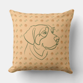 Almofada Padrão Dourado Retriever