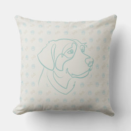 Almofada Padrão Dourado Retriever
