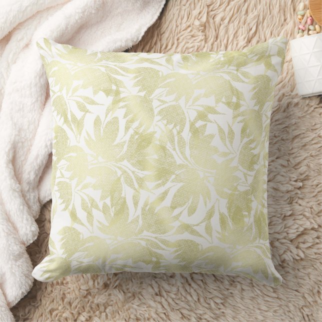 Almofada Padrão Elegante Floral Boho Dourado (Cobertor)