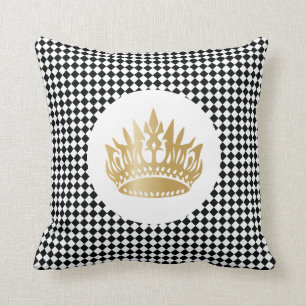 Almofada Padrão elegante real de luxo clássico verificado