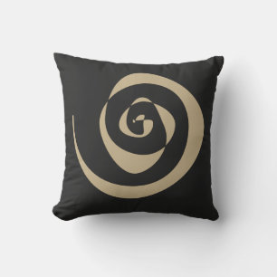 Almofada padrão espiral design