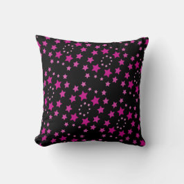 Almofada Padrão Estrela Rosa