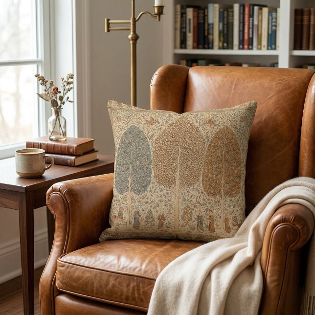 Almofada Padrão étnico moderno elegante e sofisticado com e (Criador carregado)