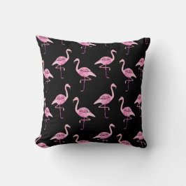 Almofada Padrão Fabuloso Flamingo Pink de Watercolor