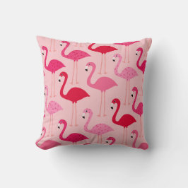 Almofada Padrão Flamingo Rosa Bonito