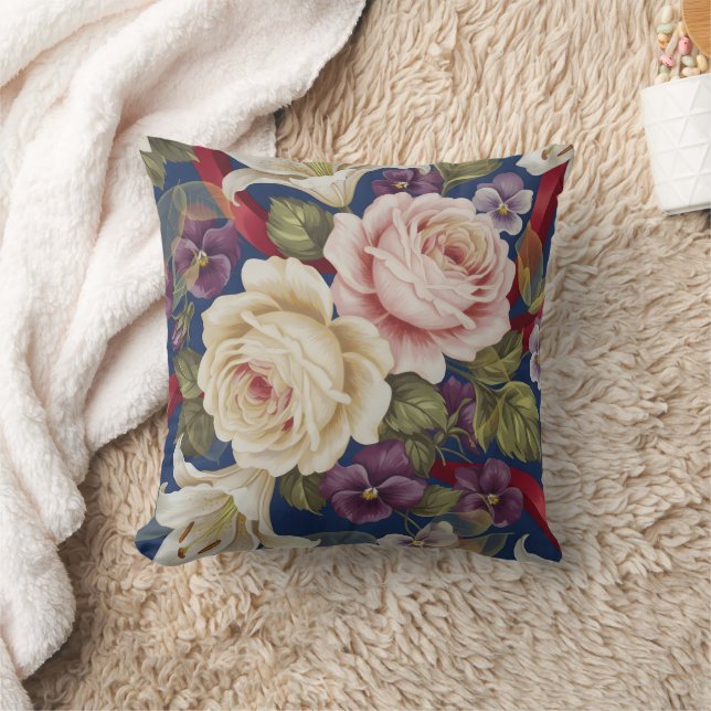 Almofada Padrão Floral (Cobertor)