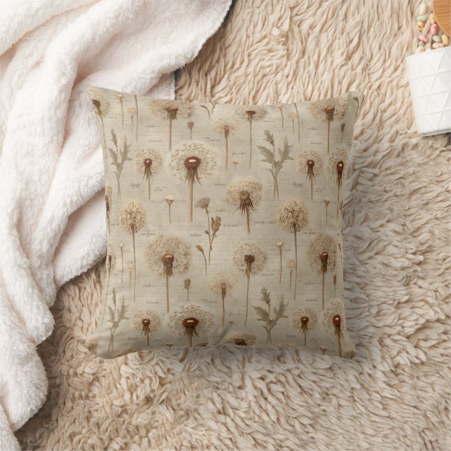 Almofada Padrão Floral Botânico Vintage (10) (Cobertor)