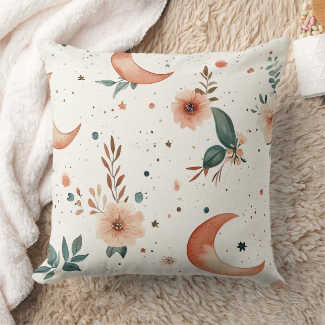 Almofada Padrão Floral Celestial (2) (Cobertor)