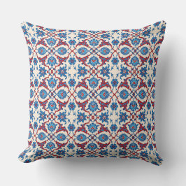 Almofada Padrão Floral de Iznik