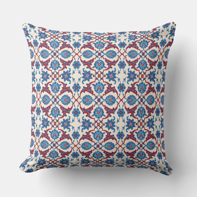 Almofada Padrão Floral de Iznik (Frente)