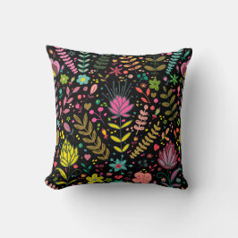 Almofada Padrão Floral de Superfície - Papel de parede Flor