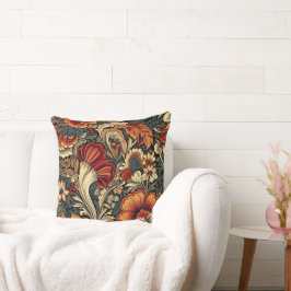 Almofada Padrão Floral do Jardim Medieval