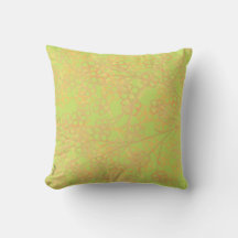 Padrão Floral Elegante Dourado de Abstrato verde