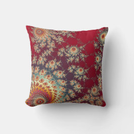 Almofada Padrão Floral Espiral