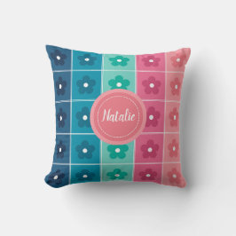 Almofada Padrão Floral Fofo Personalizado
