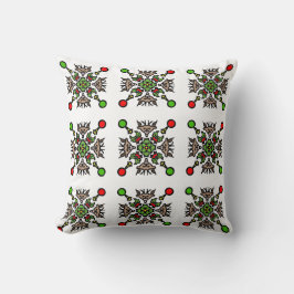 Almofada Padrão Floral Mandala Sem Costura