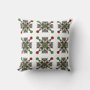 Almofada Padrão Floral Mandala Sem Costura