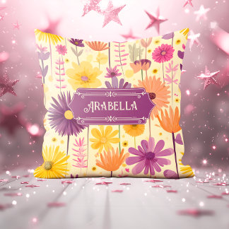 Almofada Padrão Floral Moderno em Cascata Arabella