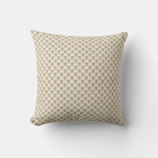 Almofada Padrão Floral Mostarda e Branco