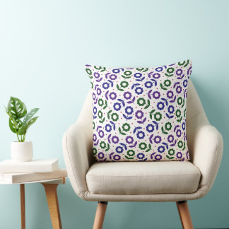 Almofada Padrão Floral Multicolor Retro