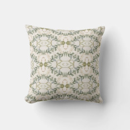 Almofada Padrão Floral Neutro Elegante