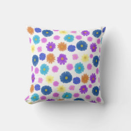 Almofada Padrão Floral Pintado Vibrante - Decoração Colorid