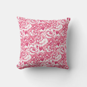 Almofada Padrão Floral Rosa Elegante - Gema