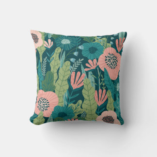 Almofada Padrão floral sem costura, decoração interior